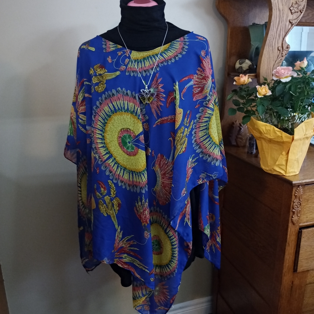 "Diva Time" Beautiful Blue Cover Up